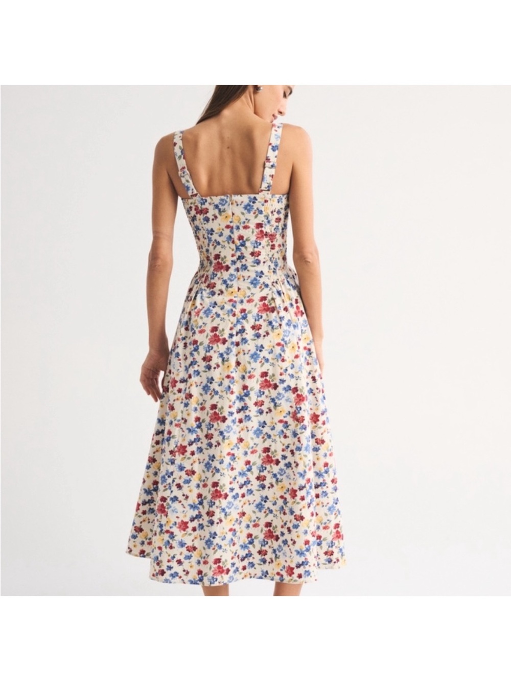 New Abercrombie & fitch Dylan bra free midi dress floral - Picture 4 of 8